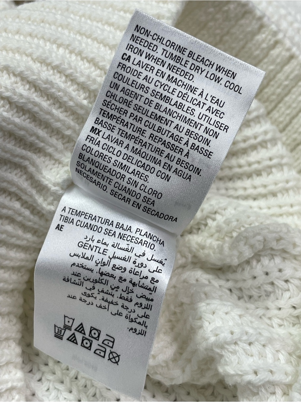 Style‎ & Co. White Ribbed Mock-Neck Sweater - Picture 6 of 10